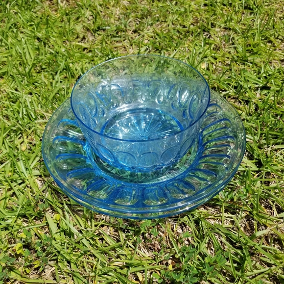 🔥Sale🔥Blue Depression glass set - Picture 2 of 2